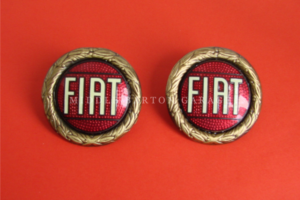 FIAT BONNET/BOOT BADGE SCREW ON/BRONZE